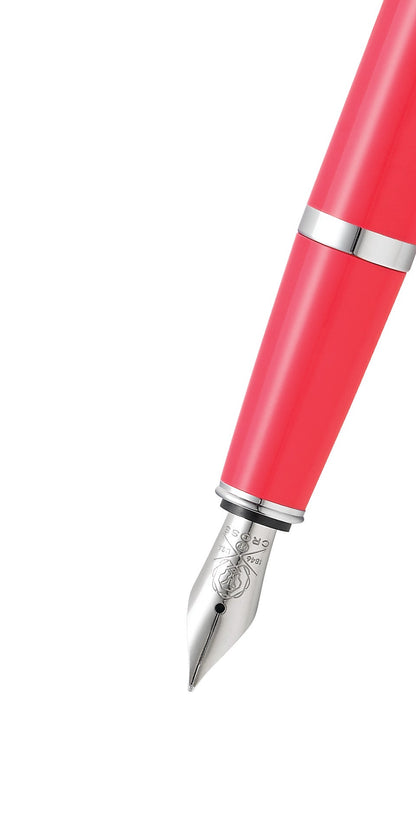 Bailey Light™ Polished Coral Resin Fine Nib Fountain Pen