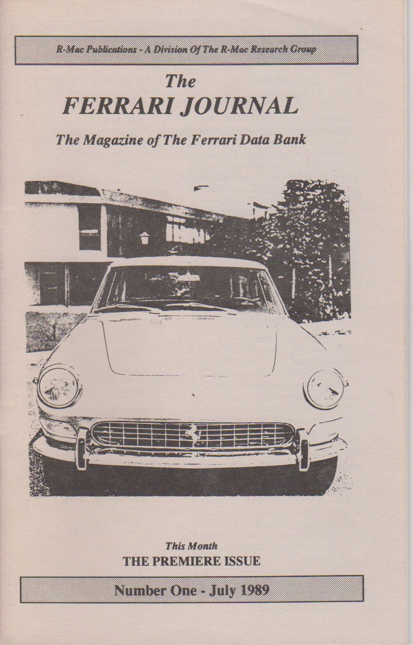The Ferrari Journal by R-Mac N.  1 - Shows wear