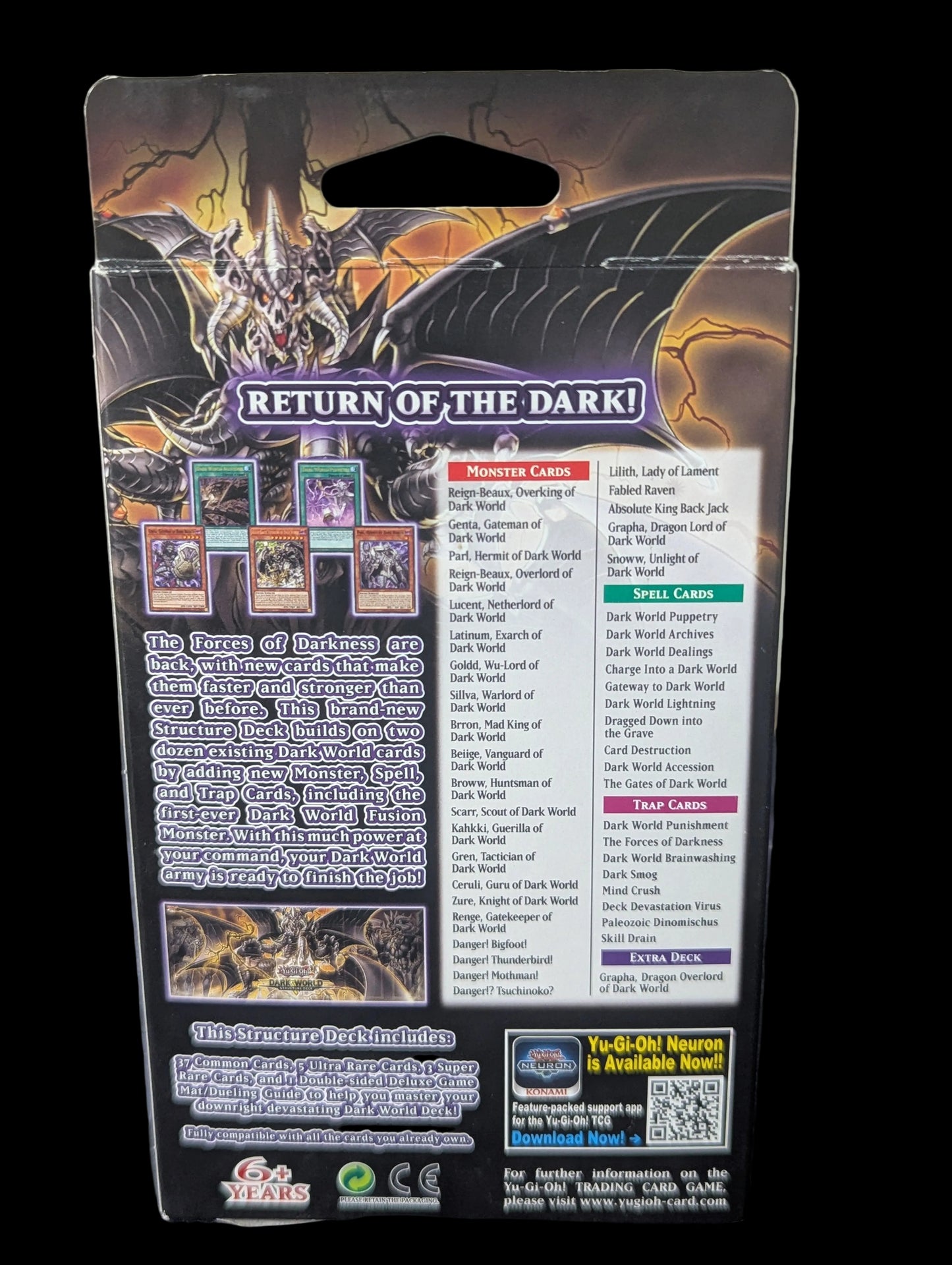 Mazo de estructura Yu-Gi-Oh Mundo Oscuro primera edición