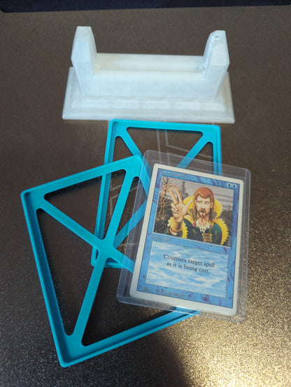 Experiment 003 — Counterspell Artifact Display Stand with Top Loader Case (Magic: The Gathering Revised Edition)