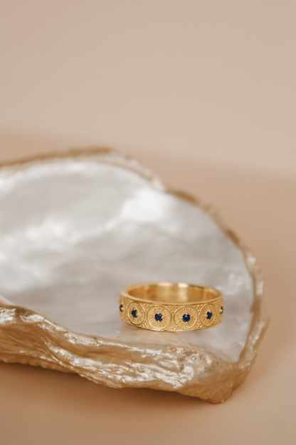 Marielle | Gold Vermeil & Sapphire