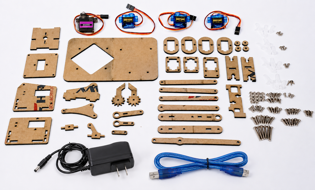 Barnabas Arduino-Compatible Robot Arm Kit With Joystick Control (Ages: 13+)