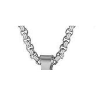 Stainless Steel St. Michael Medal for Men - Silver Polished