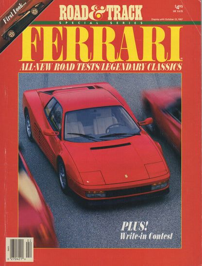 Road & Track 1987 Special Ferrari Issue
