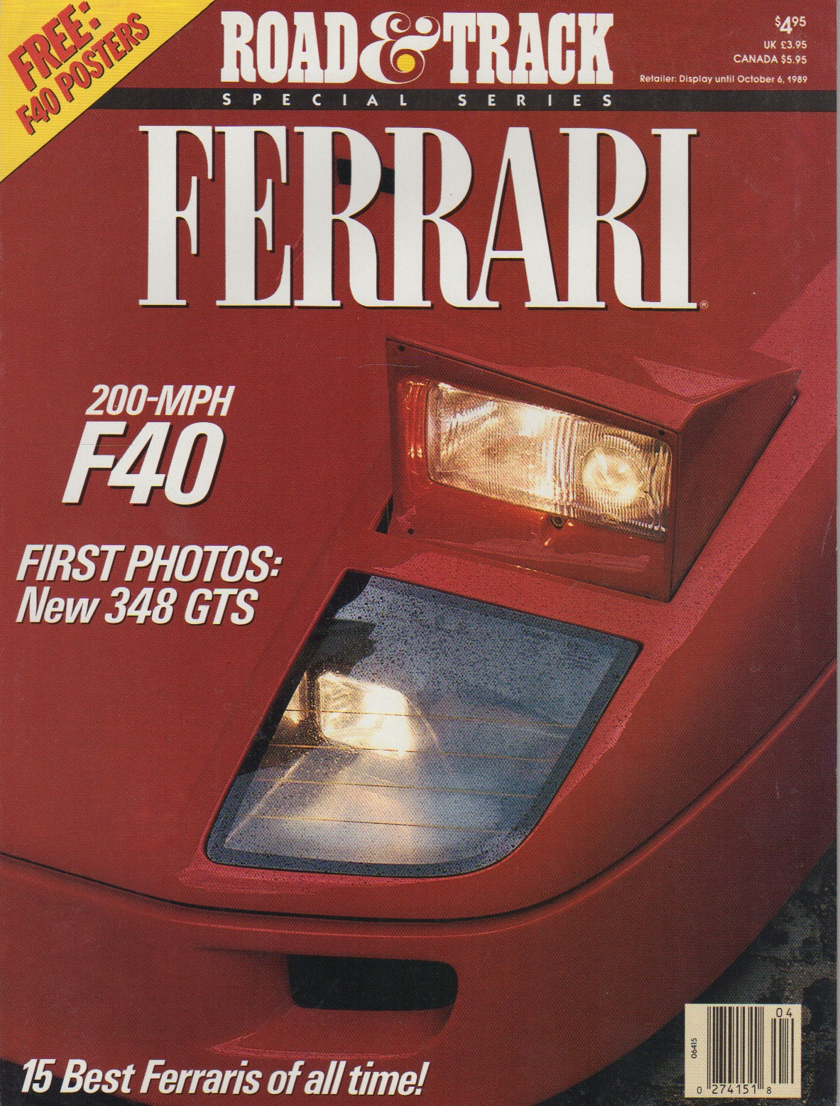 Road & Track 1989 Special Ferrari Issue