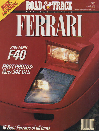 Road & Track 1989 Special Ferrari Issue