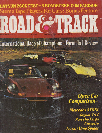 Road & Track Magazine 1974/02