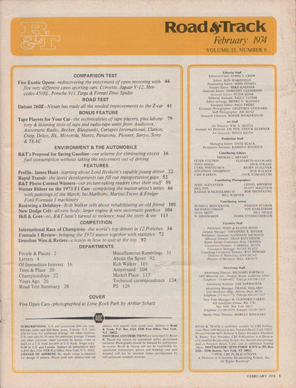 Road & Track Magazine 1974/02
