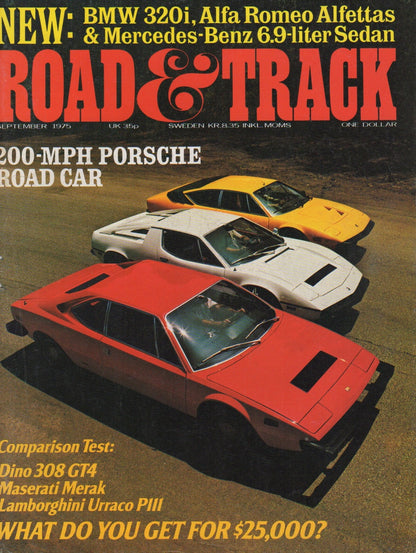 Road & Track Magazine 1975/09