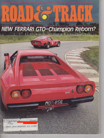 Road & Track Magazine 1984/08