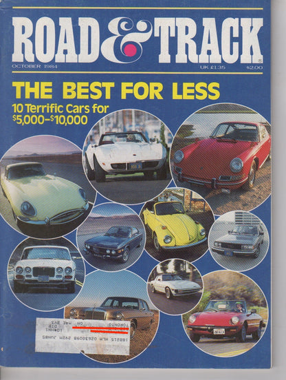 Road & Track Magazine 1984/10