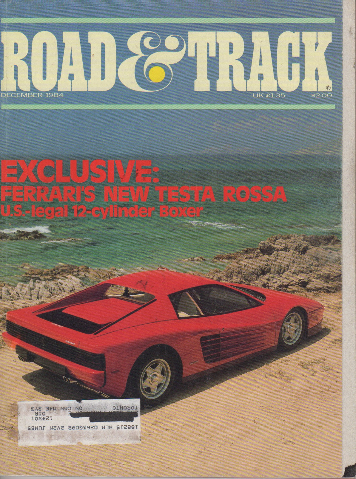 Road & Track Magazine 1984/12