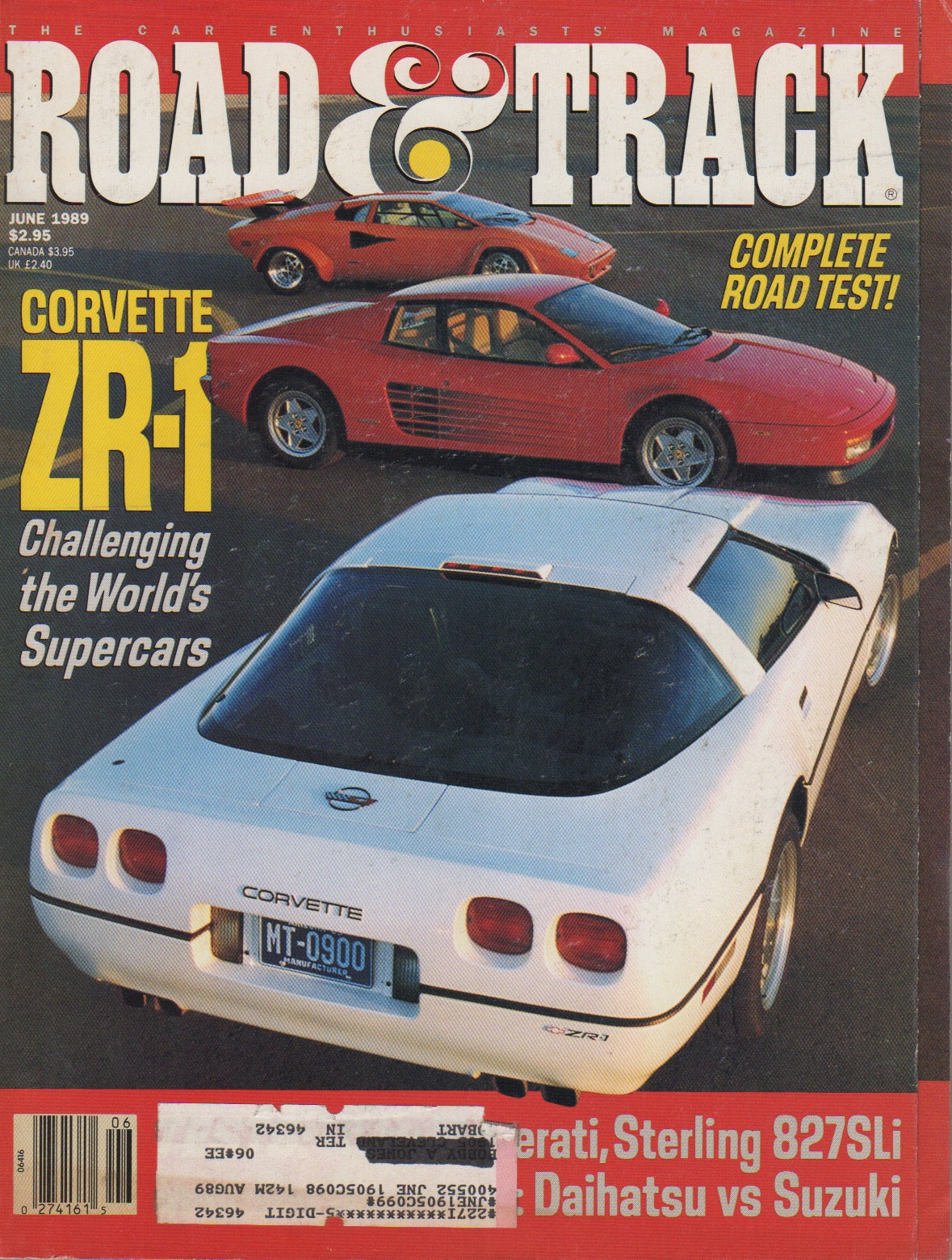 Road & Track Magazine 1989/06