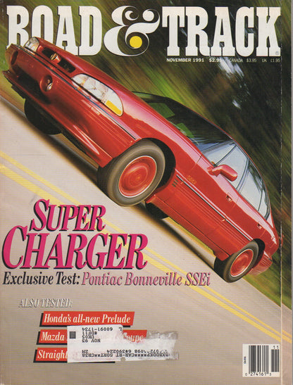 Road & Track Magazine 1991/11