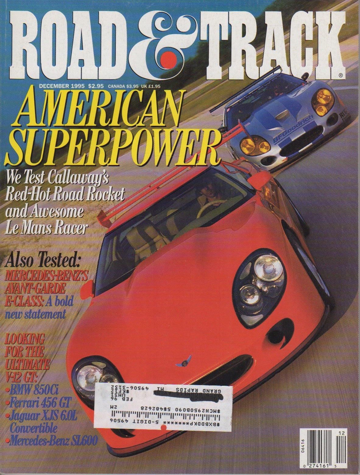 Road & Track Magazine 1995/12