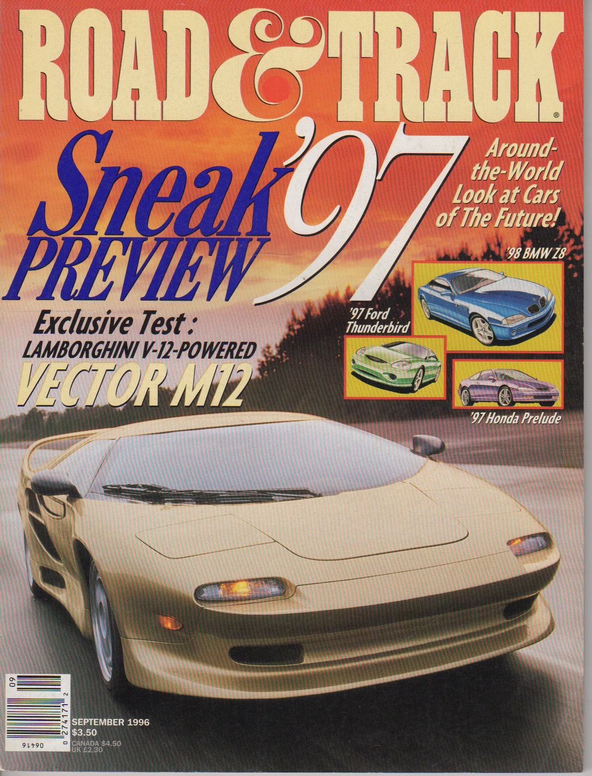 Road & Track Magazine 1996/09