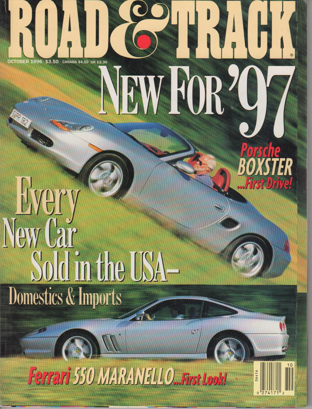 Road & Track Magazine 1996/10