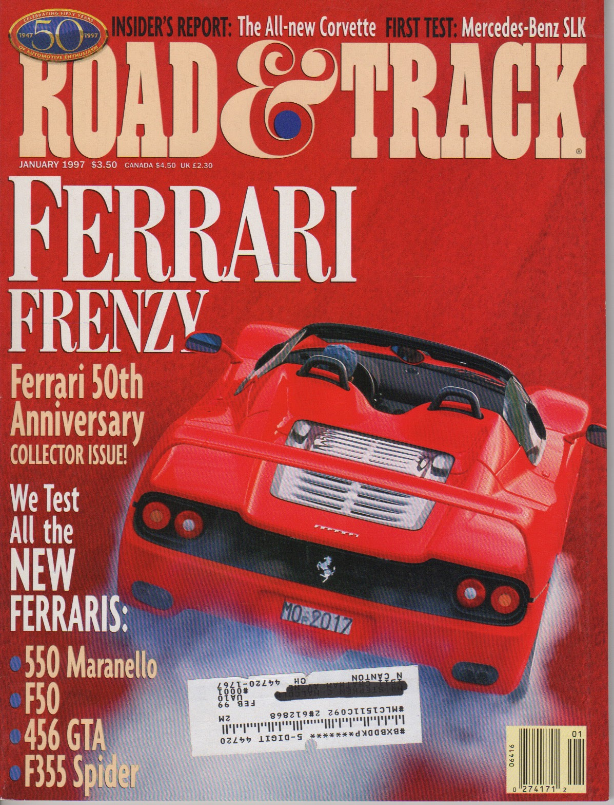 Road & Track Magazine 1997/01