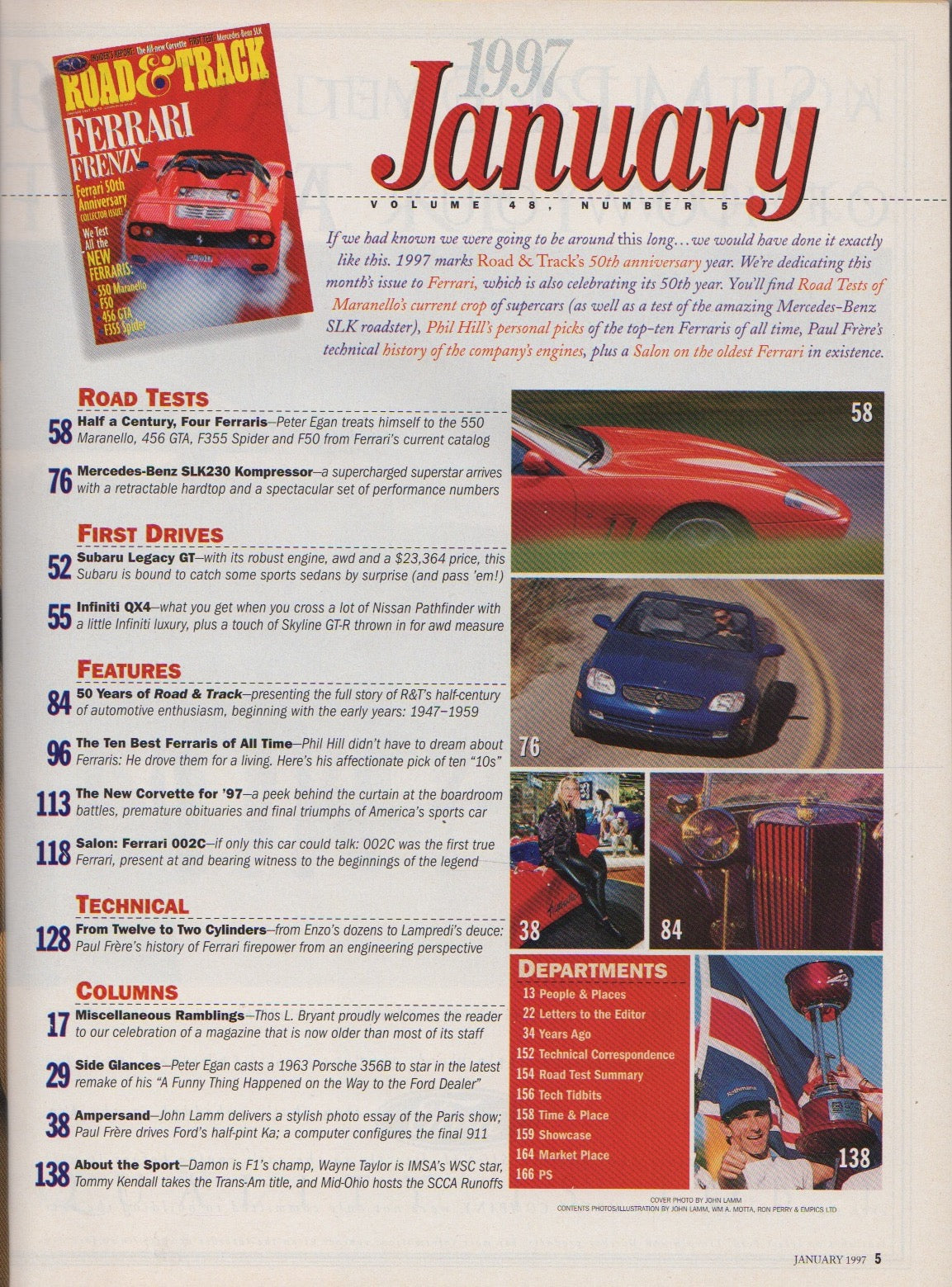 Road & Track Magazine 1997/01
