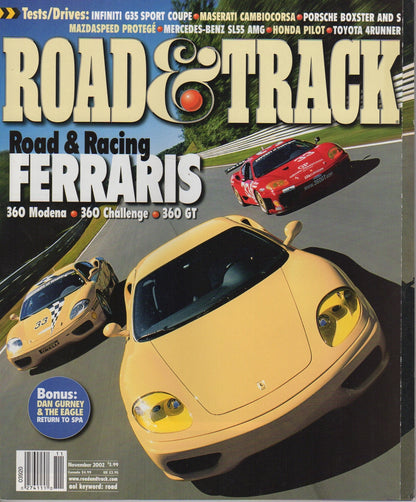 Road & Track Magazine 2002/11