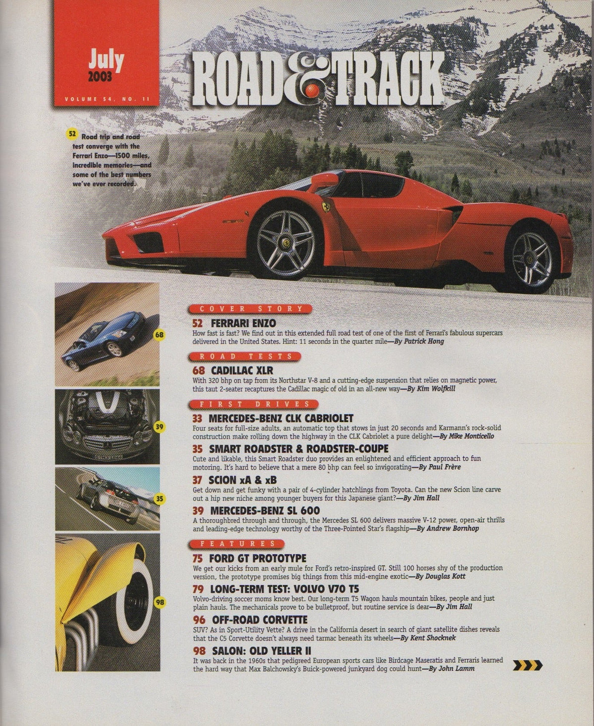 Road & Track Magazine 2003/07