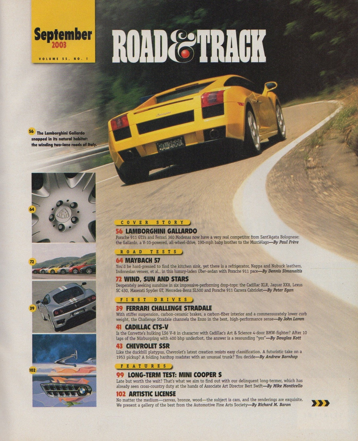 Road & Track Magazine 2003/09