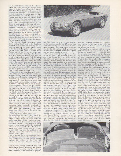 Road & Track Ferrari 212 Road Test