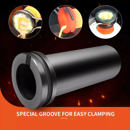 1KG/2KG/3KG High-Purity Graphite Crucible for Electric Melting Furnace – Smelting Gold, Silver, Copper & More