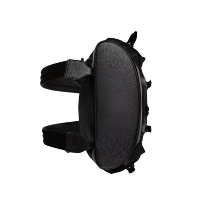 GUCCI BLACK SIGNATURE JUMBO GG CANVAS AND LEATHER BACKPACK