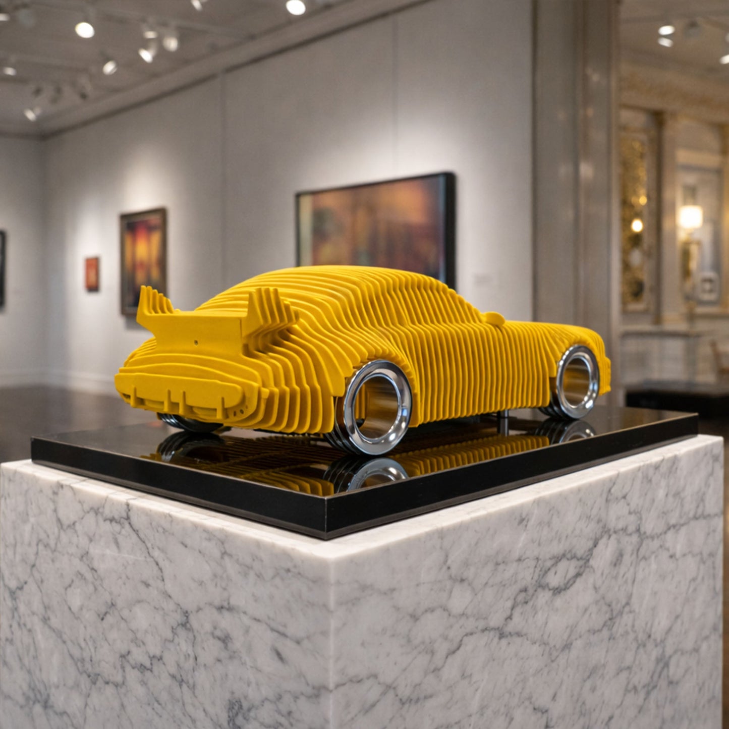 Escultura de metal "911" - MT1496