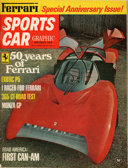 Sports Car Graphic Magazine 1968-11