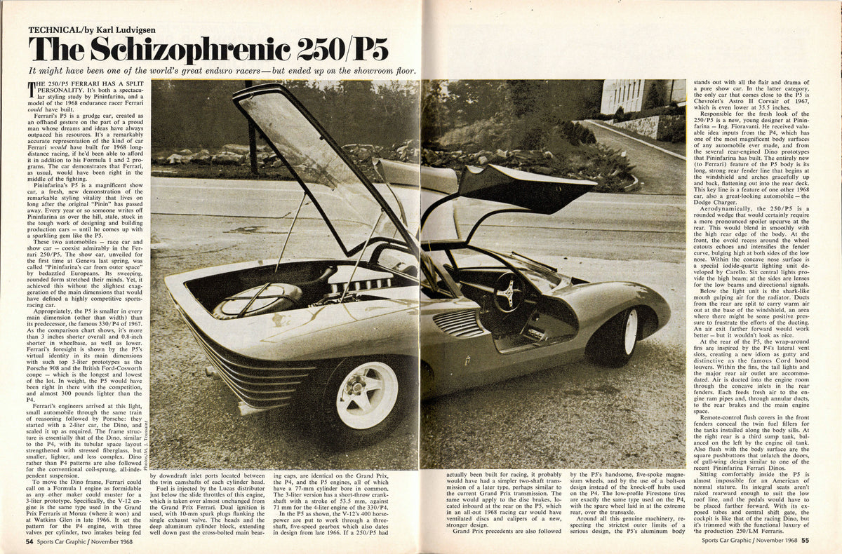 Sports Car Graphic Magazine 1968-11