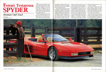 Sports Car Illustrated Magazine 1987/11
