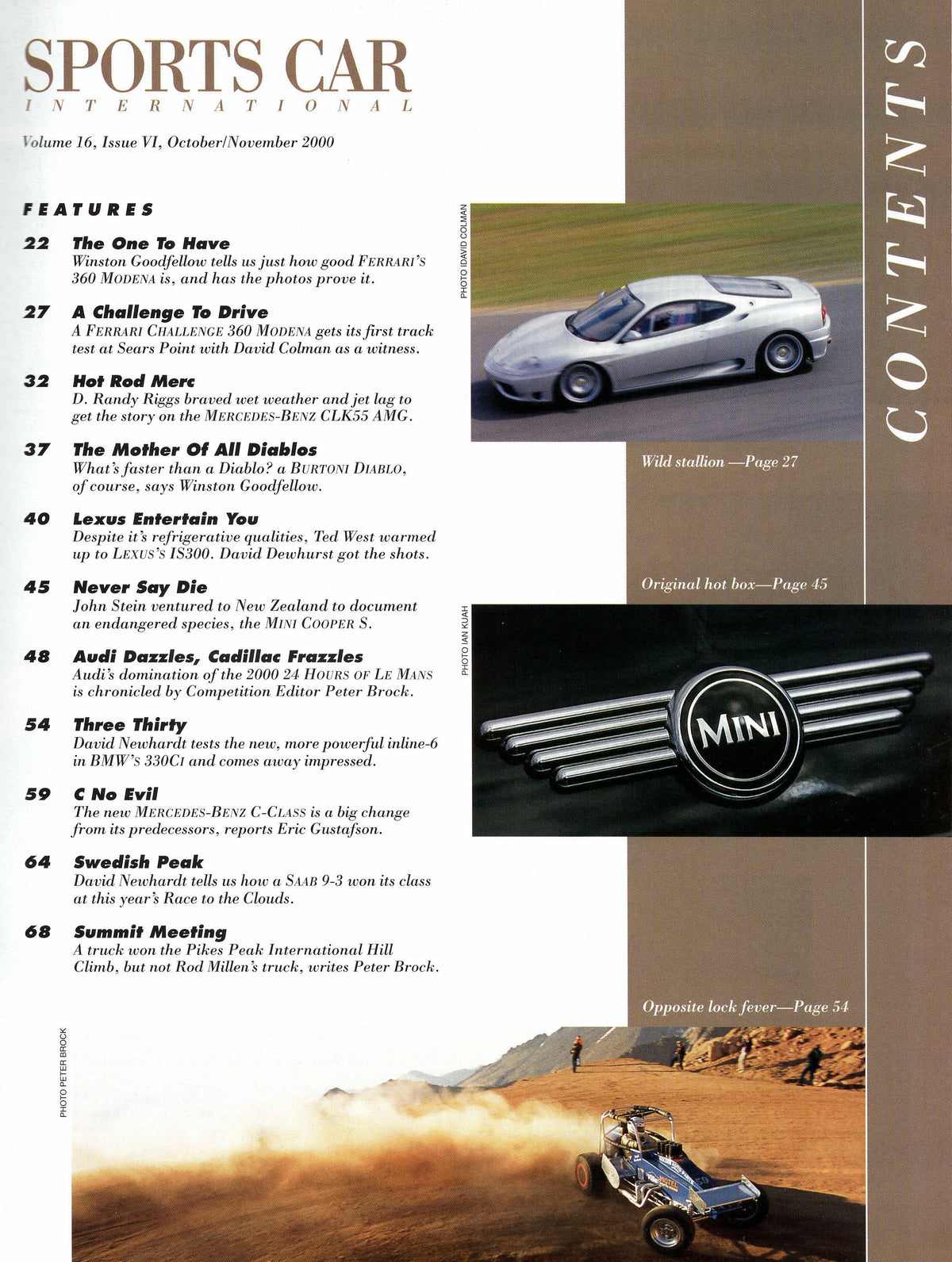 Sports Car International Magazine 2000/10-11