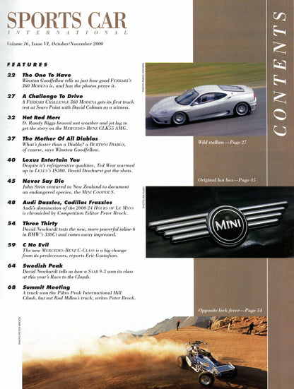 Sports Car International Magazine 2000/10-11
