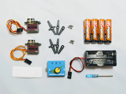 Simple Robot Kit: 2 x Metal Servo Motor Control STEM Craft Robot Kit For Kids  (Ages 6-10)