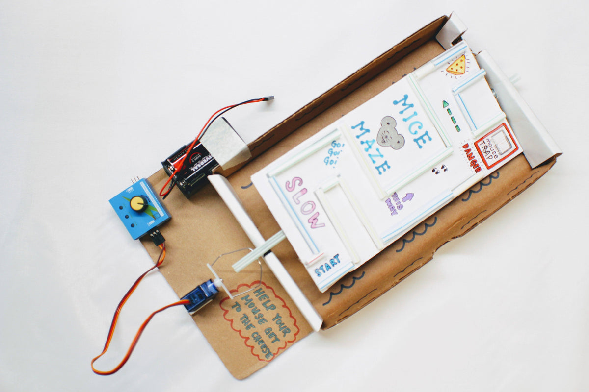 Servo Tester Kit: All-in-one Servo Motor with Controller and Battery Holder STEM Kit For Simple Robots