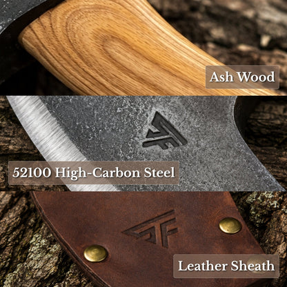 Small Carving Axe, 650 g (1.43 lb)