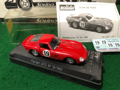 Ferrari 250 GTO 1962 N 19 by Solido Retro Le Mans (2403)