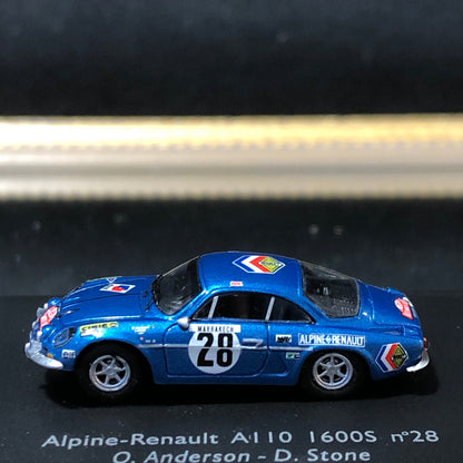 Alpine-Renault A110 1600S 1971 Monte Carlo Rallye N 28 O Anderson - D Stone by Spark 1:87 (87S021)