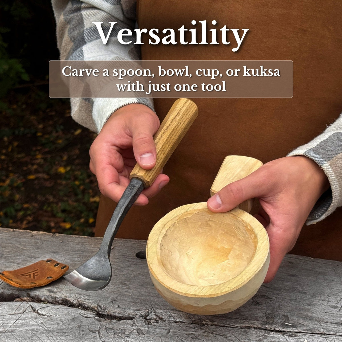 Spoon Bent Gouge, 20 - 40 mm (0.8 - 1.6 inches)