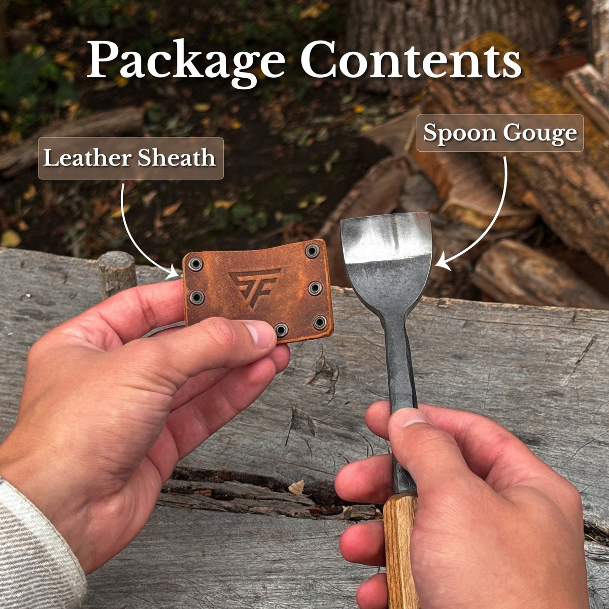 Spoon Bent Gouge, 20 - 40 mm (0.8 - 1.6 inches)