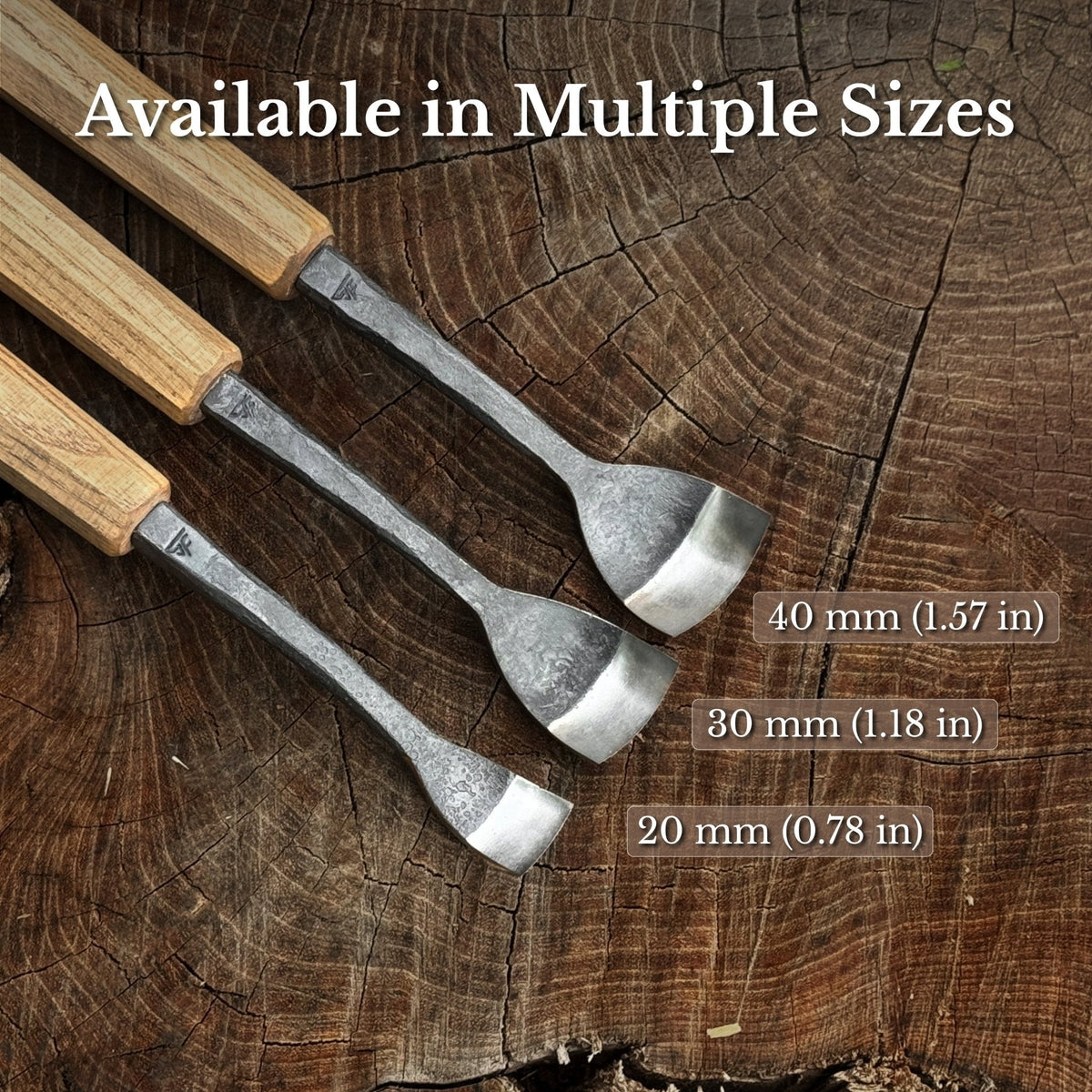 Spoon Bent Gouge, 20 - 40 mm (0.8 - 1.6 inches)
