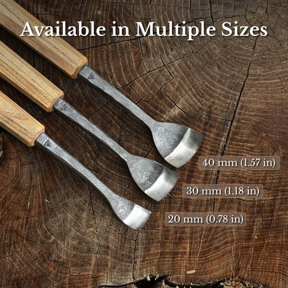 Spoon Bent Gouge, 20 - 40 mm (0.8 - 1.6 inches)