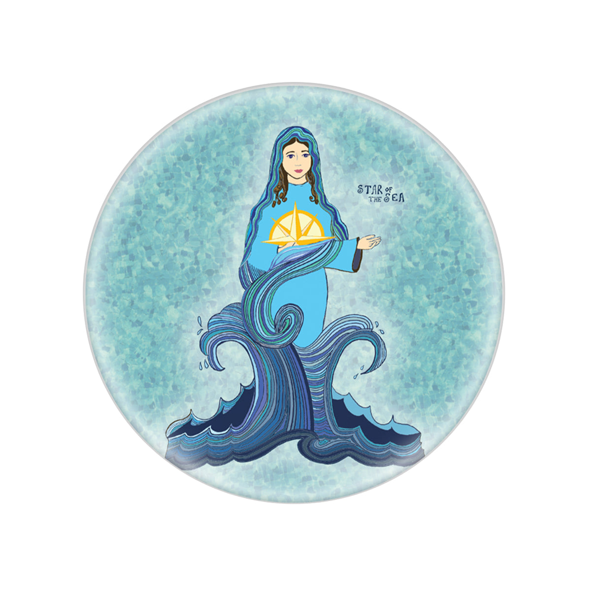 Star of the Sea Glass Magnet