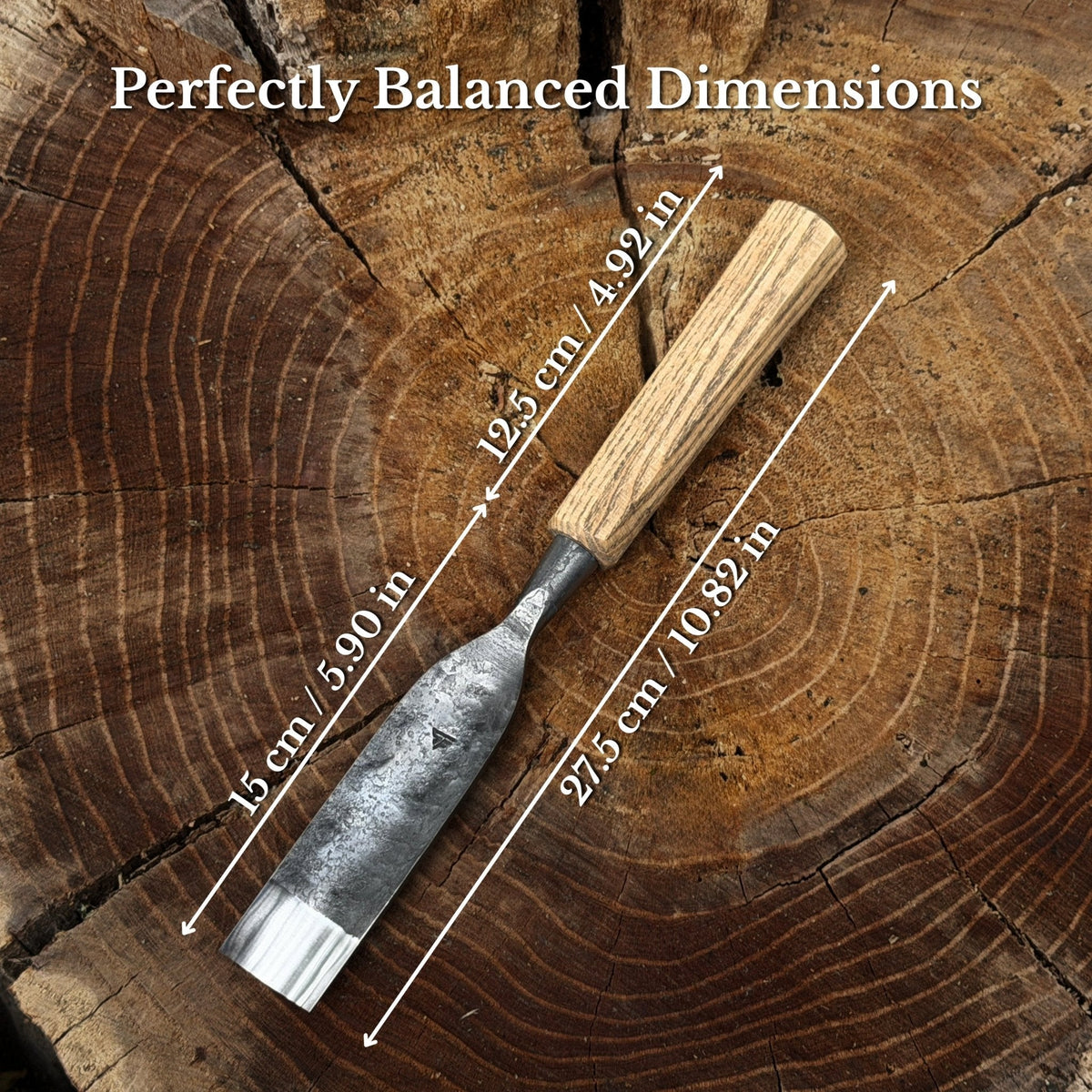 Straight Carving Gouge, 20 - 40 mm (0.8 - 1.6 inches)