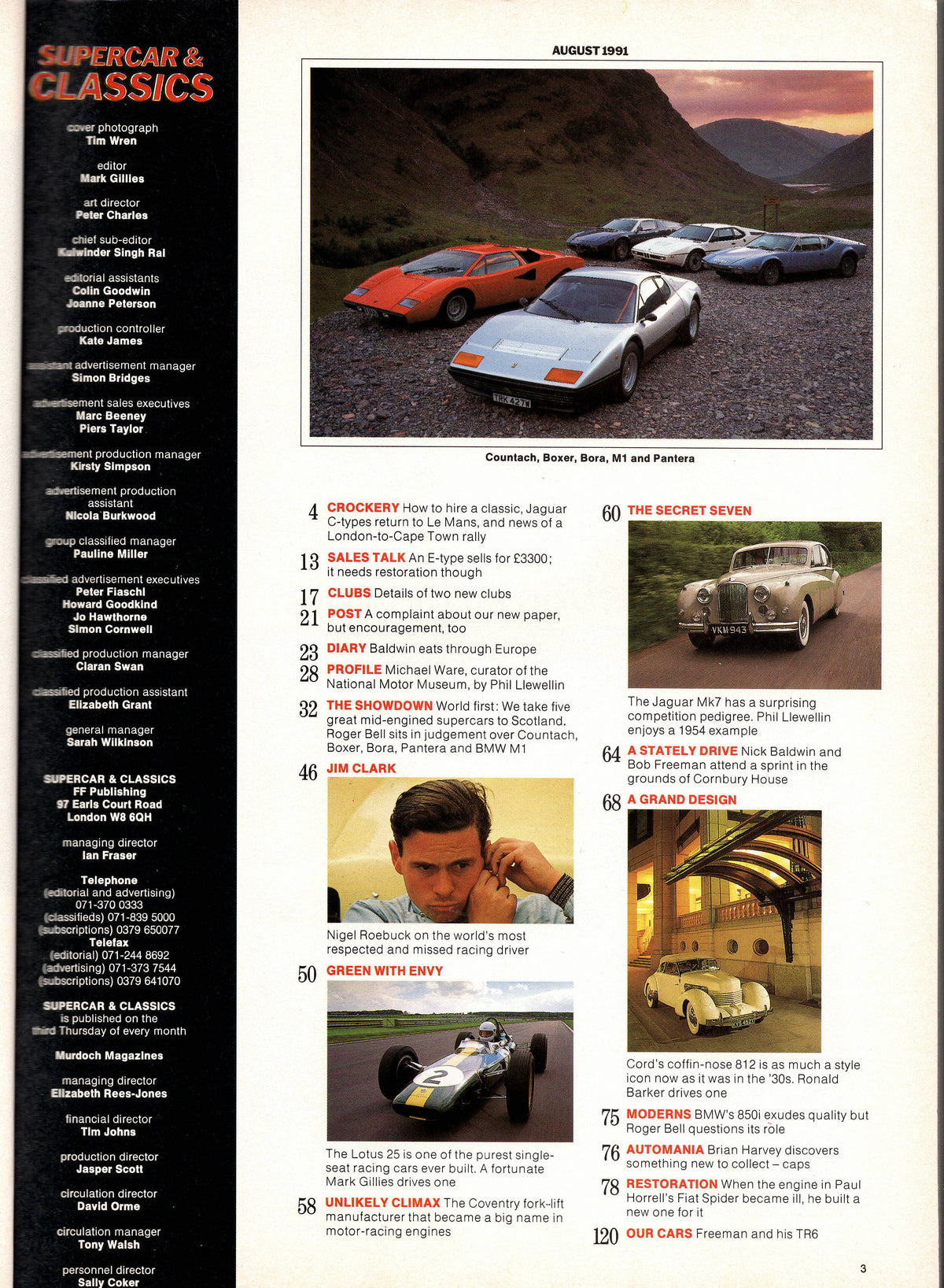 Supercar & Classics Magazine 1991/08