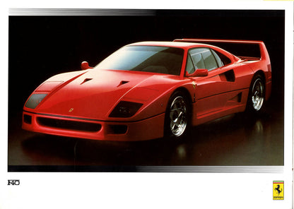 Ferrari Product Range 1990 Brochure (UK)(9/90)