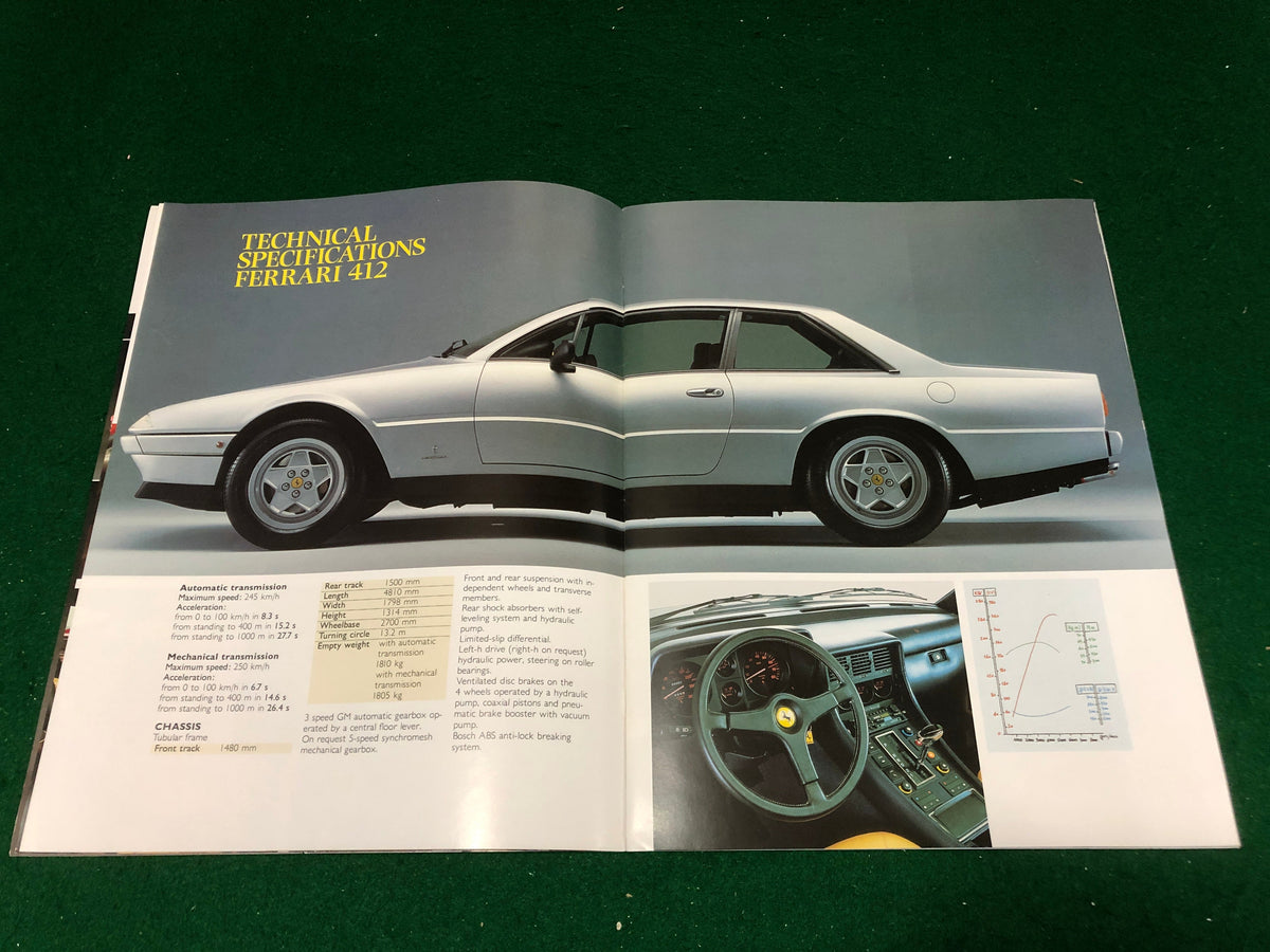 Ferrari Product Range 1985 Brochure, Garage Francorchamps (B)