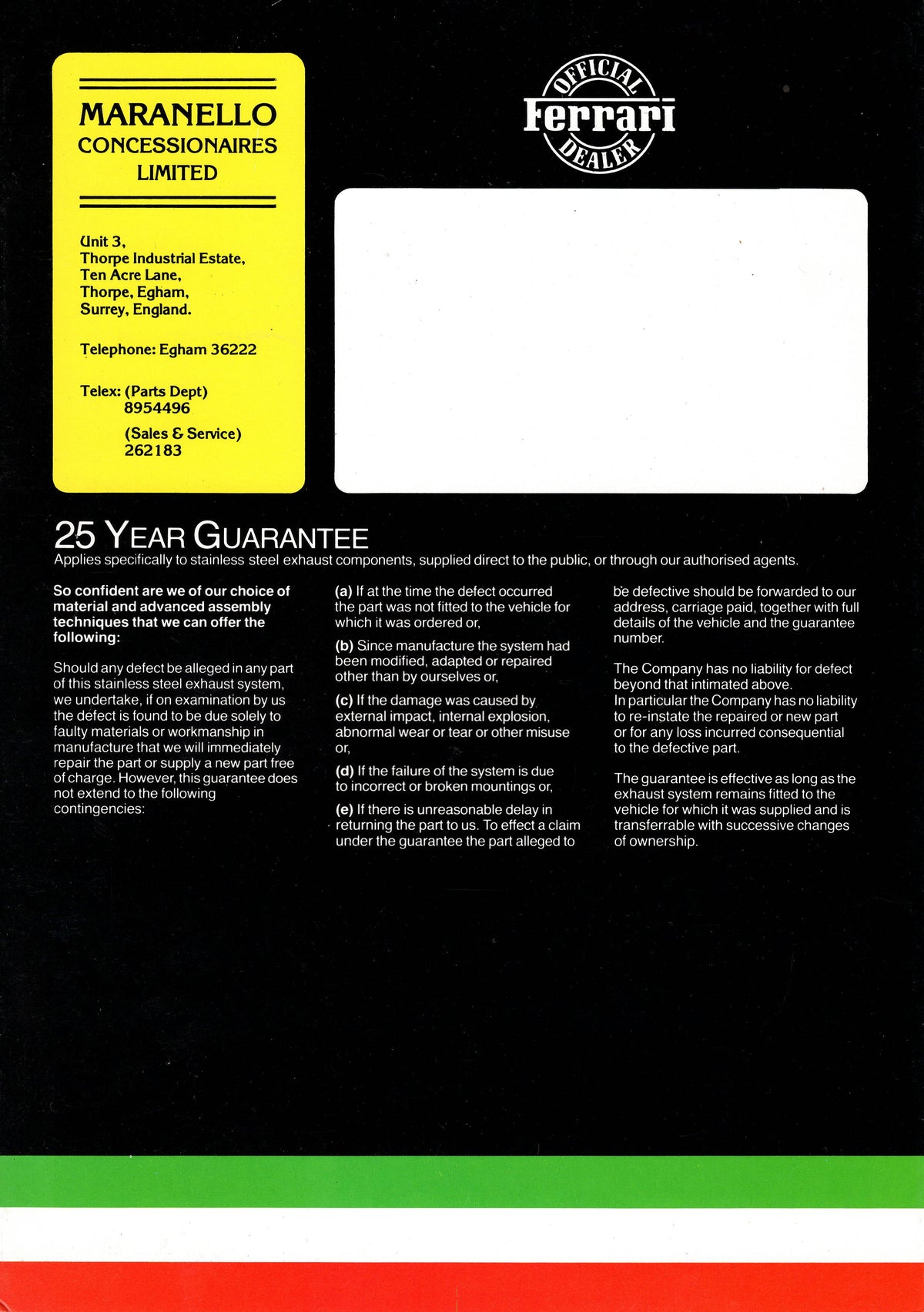 Borrani Wire Wheels & Stainless Steel Exhaust Systems Brochure